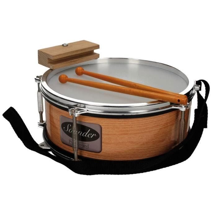 Tambour baguette métalisé 24x20