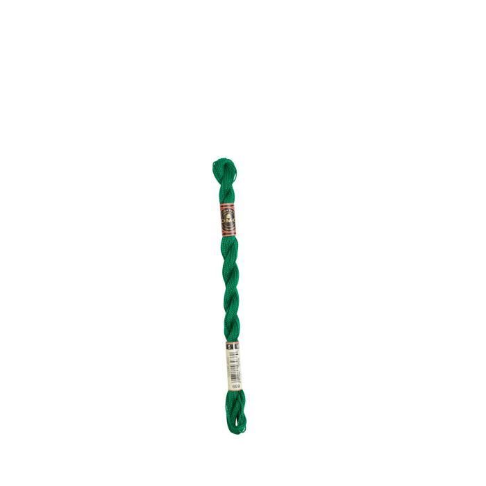 Fil - DMC - Coton Perlé Médium N5 - Couleur 699 Vert - 100% Coton - 15 mètres