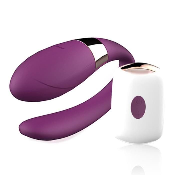 Double tête 7 bandes vibrant sans fil Remote Control Stimulator vibrateur rechargeable pour les femmes, couple