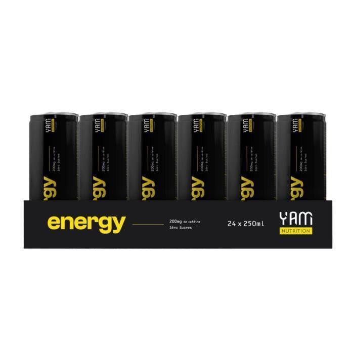 Boissons énergisantes Yam Nutrition - Yam Energy - Pack de 24