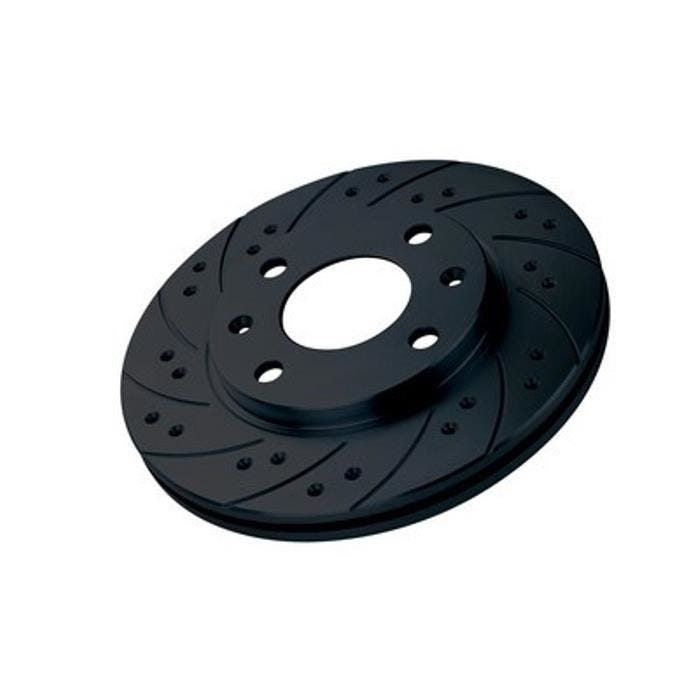 STRIPED BLACK DIAMOND ET PUNCH DISCS ALFA ROMEO GT 3.2 V6 24V GTA 04- AVANT - BLACK DIAMOND
