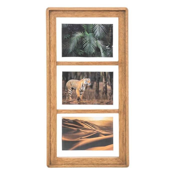 Pêle-mêle - Atmosphera - Eliott - 3 photos - Manguier - Verre - Beige