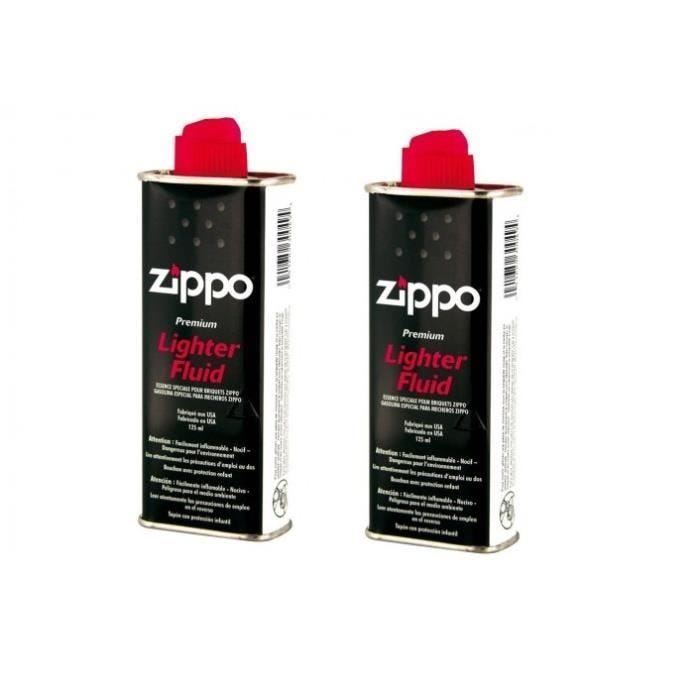 zippo Lot de 2 essence a briquet 125 ml