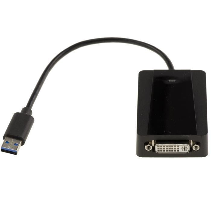 Carte Graphique Externe USB3 vers DVI avec Support écrans Larges et résolutions Jusqu’à 2048x1152 USB 3.0 5G