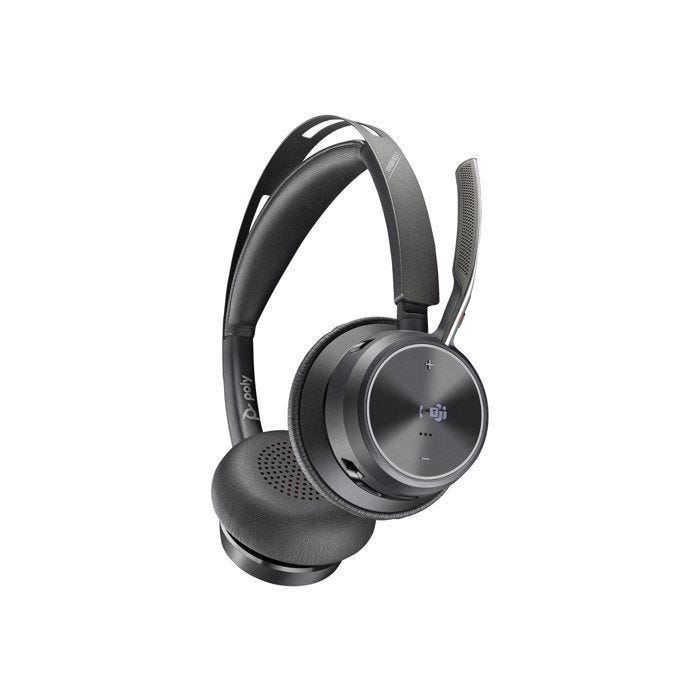 HP Poly Voyager Focus 2 ordinateur Micro-casque supra-auriculaire Bluetooth Stereo noir Noise Cancelling micro-casque