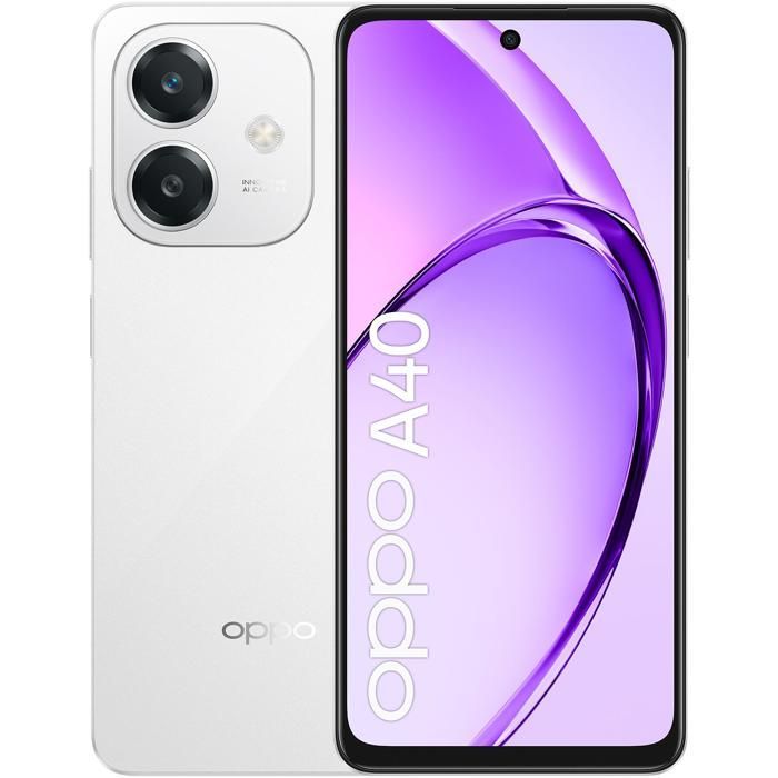 Oppo A40 4G 6 Go/128 Go Blanc (Starlight White) Double SIM