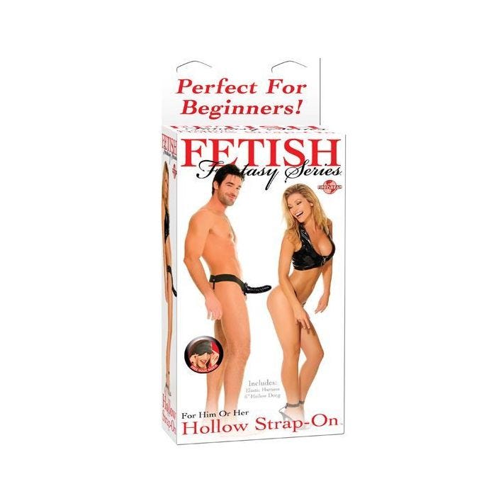 Gode ceinture - FETISH - HOLLOW STRAP ON BLACK - Noir - Anus
