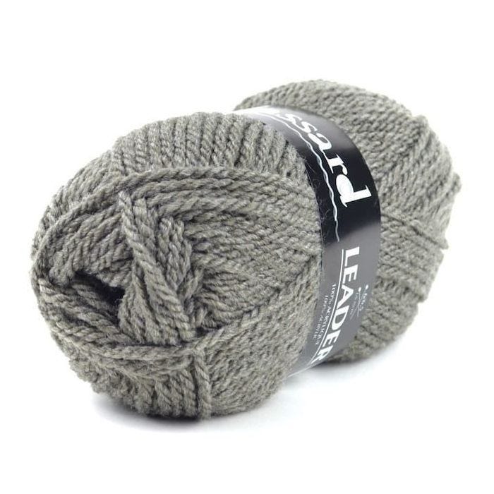 Pelote de laine Leader 028 Gris Marron - Plassard