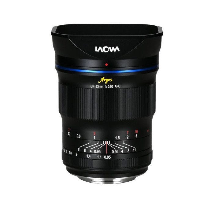 Laowa objectif 33mm f/0.95 argus cf apo compatible avec sony fe