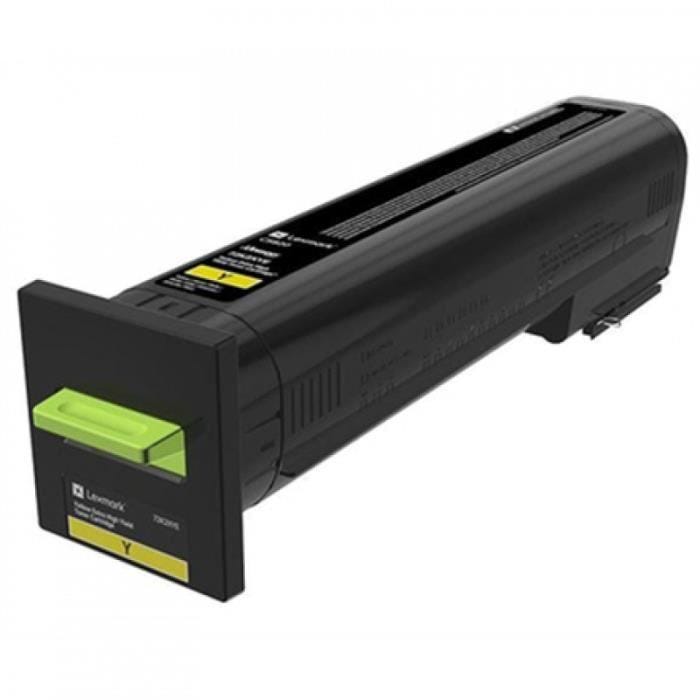 Cartouche de toner LEXMARK - Jaune - Capacité très élevée - CS820de/dte/dtfe
