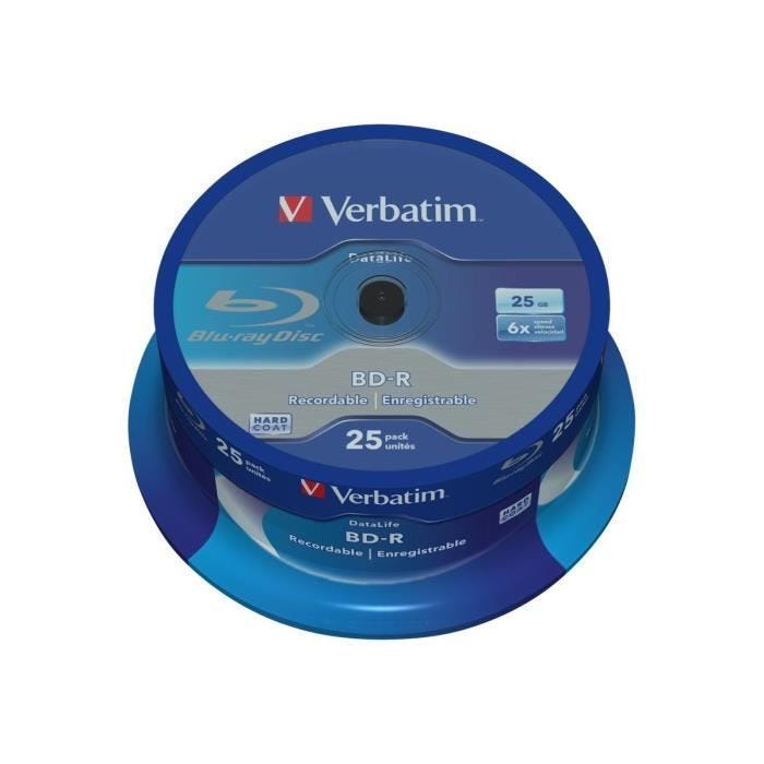 Disques BD-R VERBATIM - 25 Go 6x - spindle