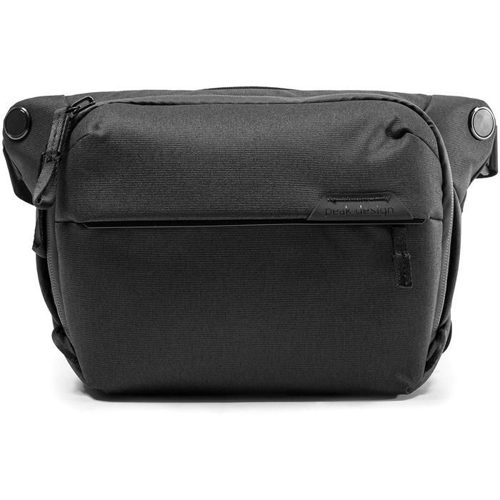 Sac à bandoulière - Peak Design - Everyday Sling 6L v2 - Noir - Compartiments pour lentilles - Hydrofuge