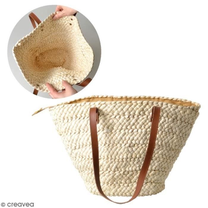 Panier en osier - ARTEMIO - 45 x 30 cm - À décorer - Mixte - Beige