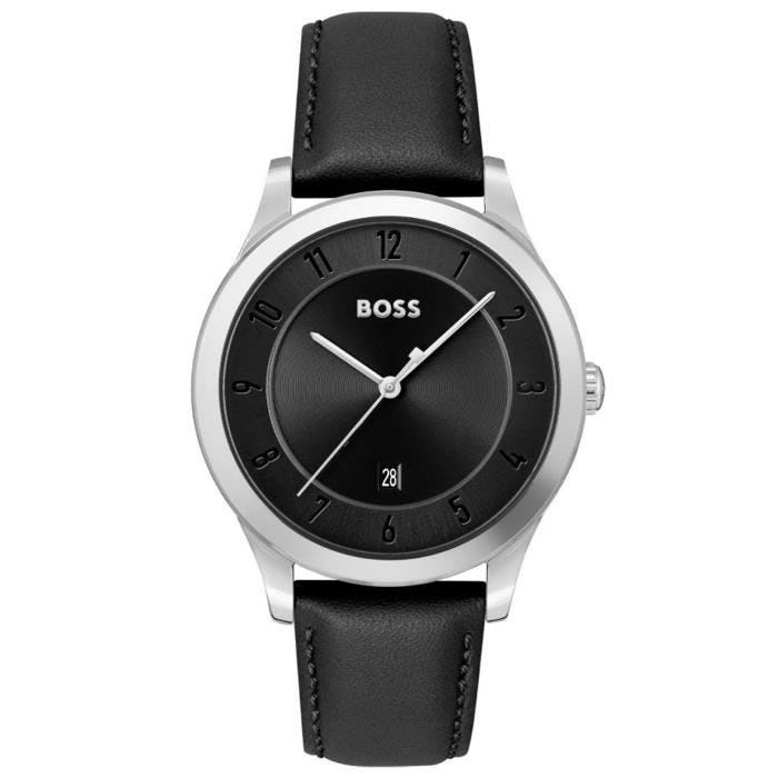 Montre - Hugo Boss - 1513984 - Cuir Noir - 40 mm - Résistant à l'eau 5 bar