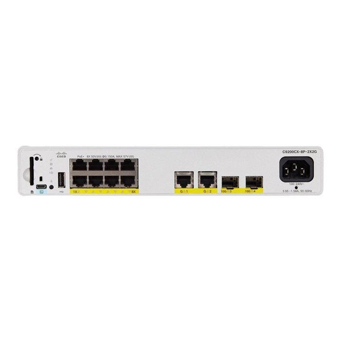 Commutateur - Cisco - Catalyst 9200CX - 8 ports - Géré - Compact - PoE+ 240W