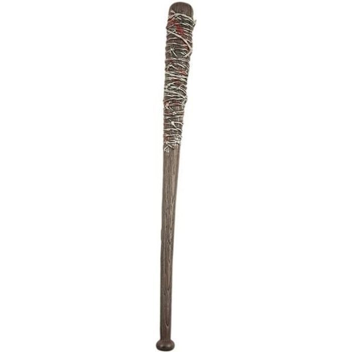 Batte en plastique avec barbelés - Halloween - 75 cm - Marron