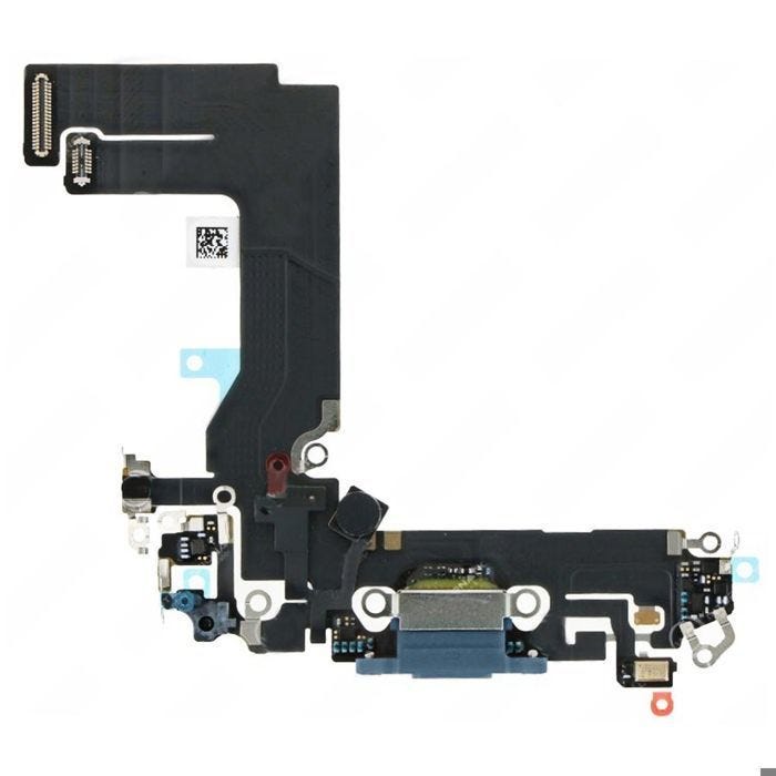 Connecteur de Charge Lightning et Microphone iPhone 13 Mini de Remplacement Bleu