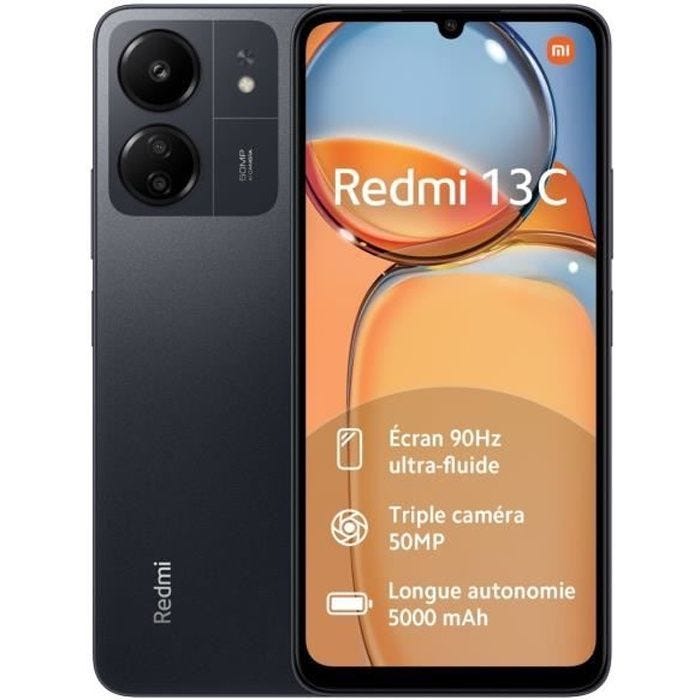 Smartphone Xiaomi REDMI 13C 256GO NOIR
