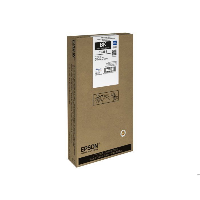 Cartouche d'encre EPSON T9461 - 136.7 ml - taille XXL - Noir