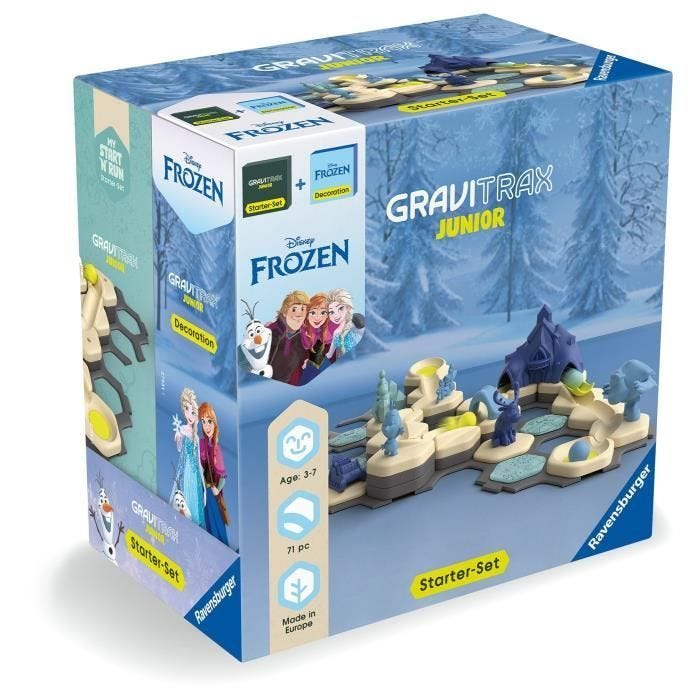 Gravitrax Junior Starter Set La Reine des Neiges, Circuits de billes, 71 pièces, Ravensburger 73385, Dès 3 ans