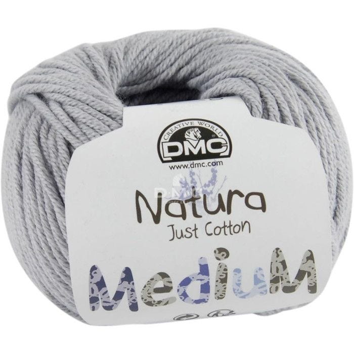 Fil DMC Natura Medium - Pelote de 50g - Gris Aluminium