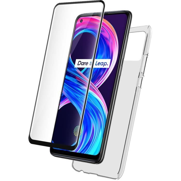 Pack Coque souple Transparente + Protège-écran 2.5D en Verre trempé pour 8 Pro 4G RealMe Bigben