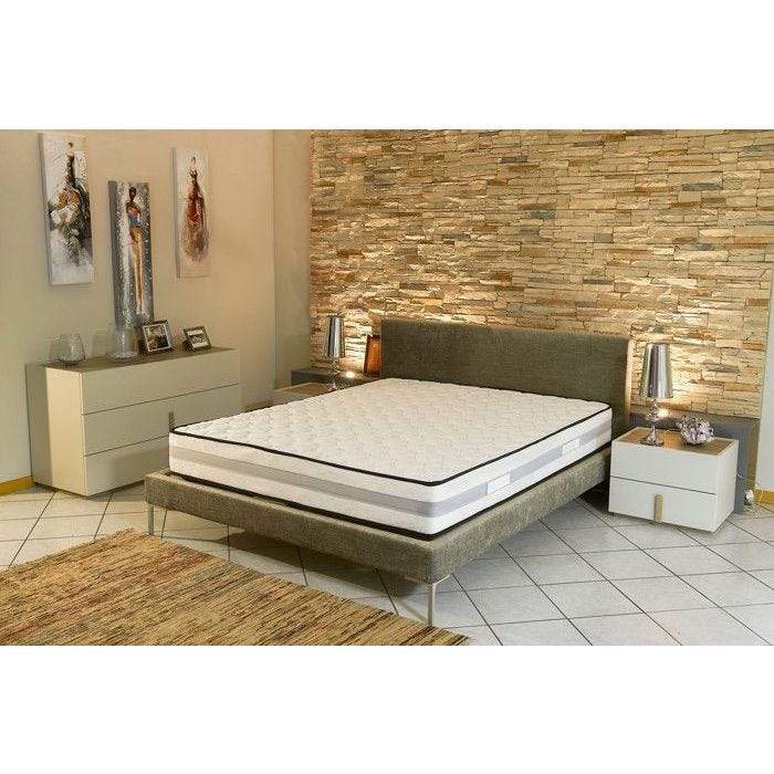 Matelas face de contact Mmoire de Forme 60 Kg-m3 140x190 cm epaisseur 23 cm Ferme - 7 Zones de Confort - Noyau Poli Lattex HR Dernir