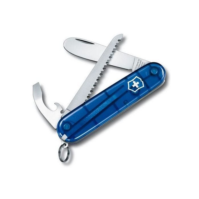 Couteau Suisse de poche My First 0.2373.T2 - VICTORINOX - Bleu translucide - Acier nickelé