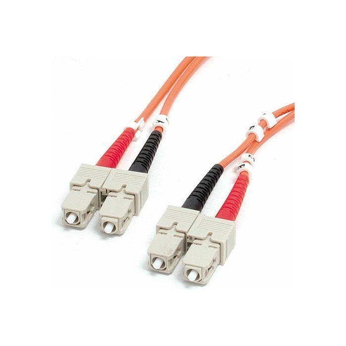 Câble Fibre Optique - StarTech.com - SC-SC - 2 m - Multimode Duplex - Orange