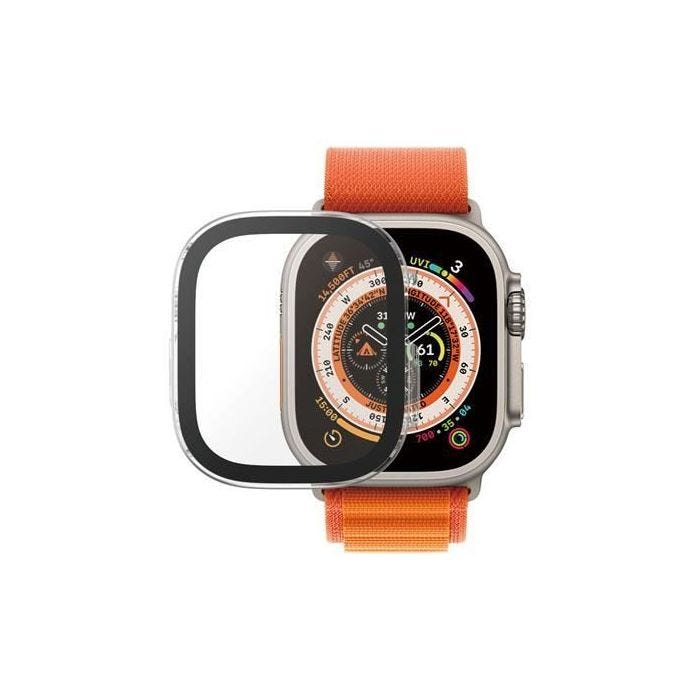Coque PanzerGlass Protecteur d'écran Full Body avec D3O pour Apple Watch 49mm Transparent