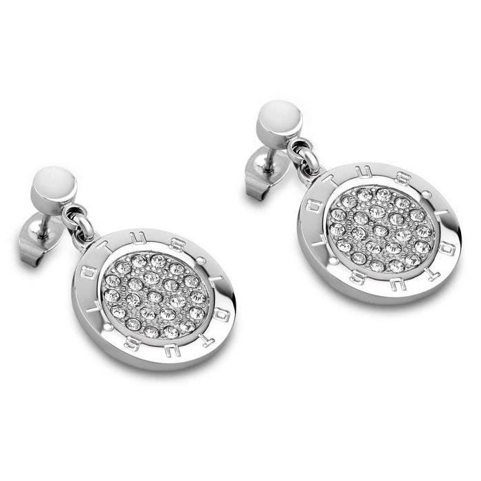 Boucles d'oreilles - Lotus Style - LS1751-4-1 - Cristaux - Plaqué or - Argenté