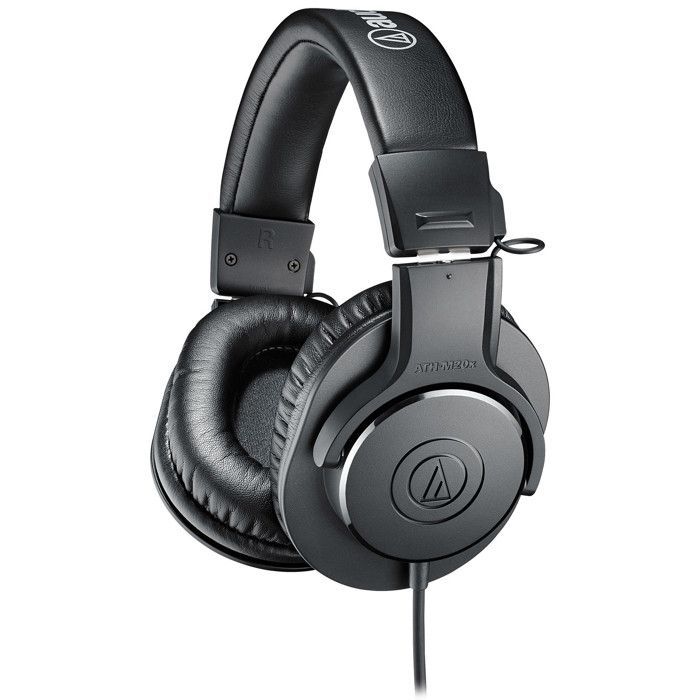 Casque Studio - AUDIO TECHNICA - ATH-M20x - Circum-aural - Suppresseur de bruit actif - Noir