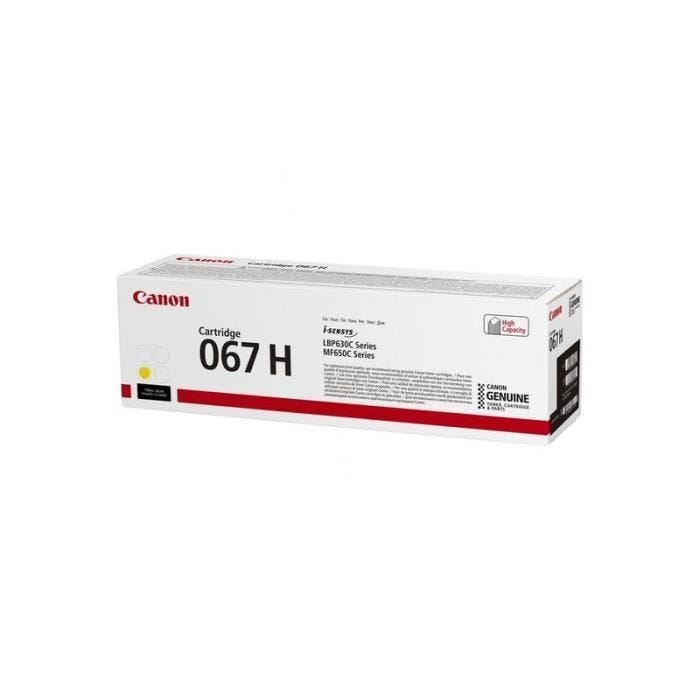 Cartouche de toner Canon 067 H Jaune - 2350 pages