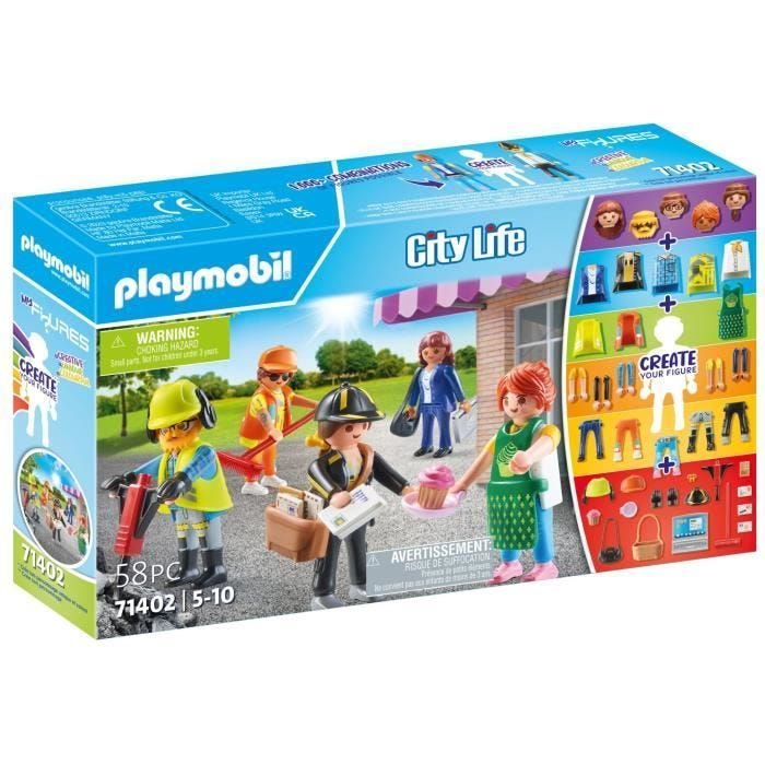 PLAYMOBIL - My Figures : Métiers - City Life - 5 ans - 58 pièces