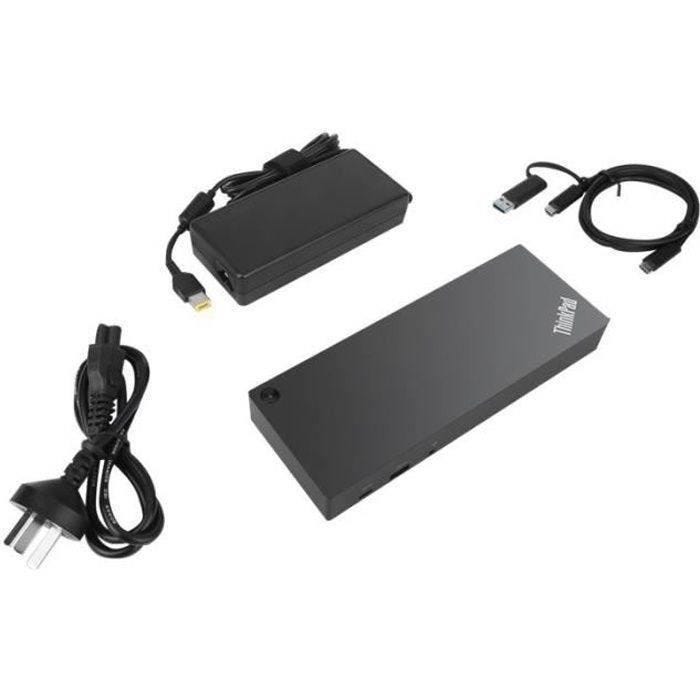 Station d'accueil USB-C LENOVO ThinkPad Hybrid - 2 x HDMI, 2 x DP, GigE, 135 Watt