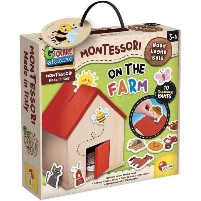 À la ferme - Jeu Montessori - MONTESSORI BOIS - Maison de Ferme, Éléments Réalistes