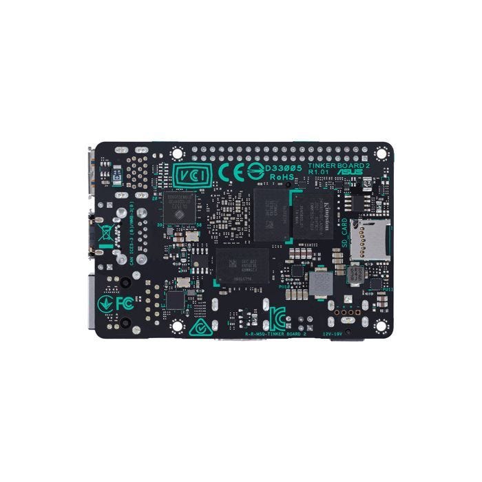 Carte de développement - ASUS - Tinker Board 2S - 2000 MHz - 2 Go LPDDR4 - Wi-Fi, Ethernet