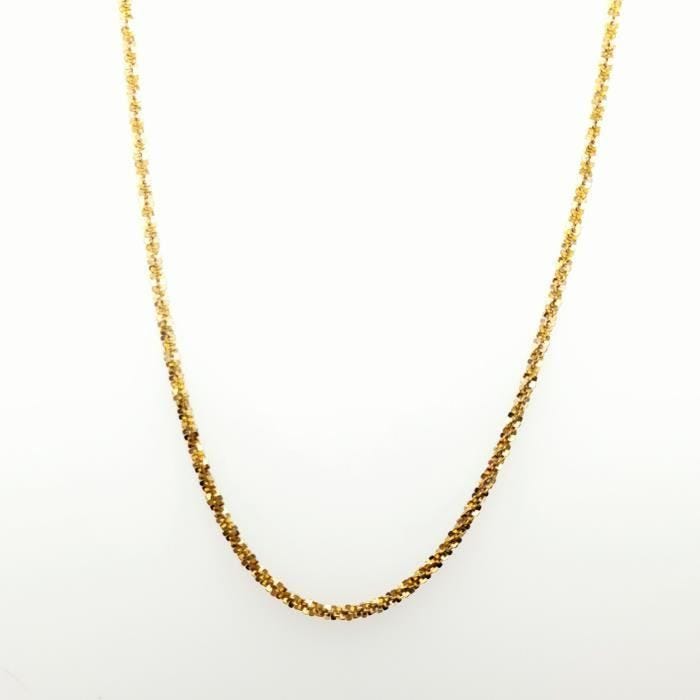 Collier sautoir Elden argent 1 rang jaune ambre - Elden - Catch the Rainbow
