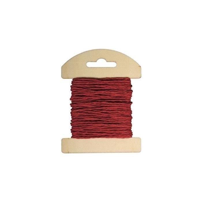 Ficelle en papier - Rayher - Rouge