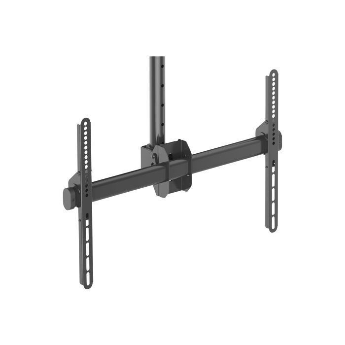 STARTECH Support plafond court pour télévision à écran plat VESA de 37" à 75" - Support écran multidirectionnel - Acier robuste