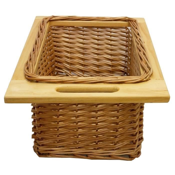 Paniers Coulissants en Osier - MonsterShop - 400 mm - Cuisine - Campagne - Marron