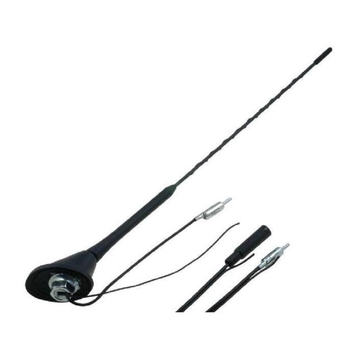 Antenne de toit - AM FM - 0.41m - 5m - Connecteur DIN - Renforcement 16dB AM - 10dB FM