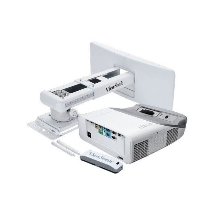 ViewSonic PS750W - Projecteur DLP - 3300 ANSI lumens - WXGA (1280 x 800) - Objectif ultra court
