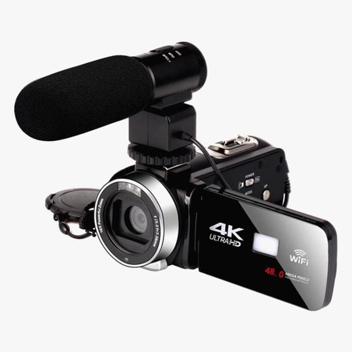 Caméscope Numérique 4K - YONIS - Vision Nocturne IR - 48MP - WiFi - Zoom 16x