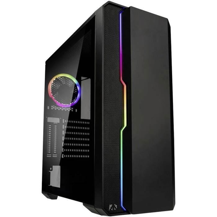 Boîtier gaming noir Kolink Balance ARGB - Tour midi - Ventilateur 120 mm - E-ATX