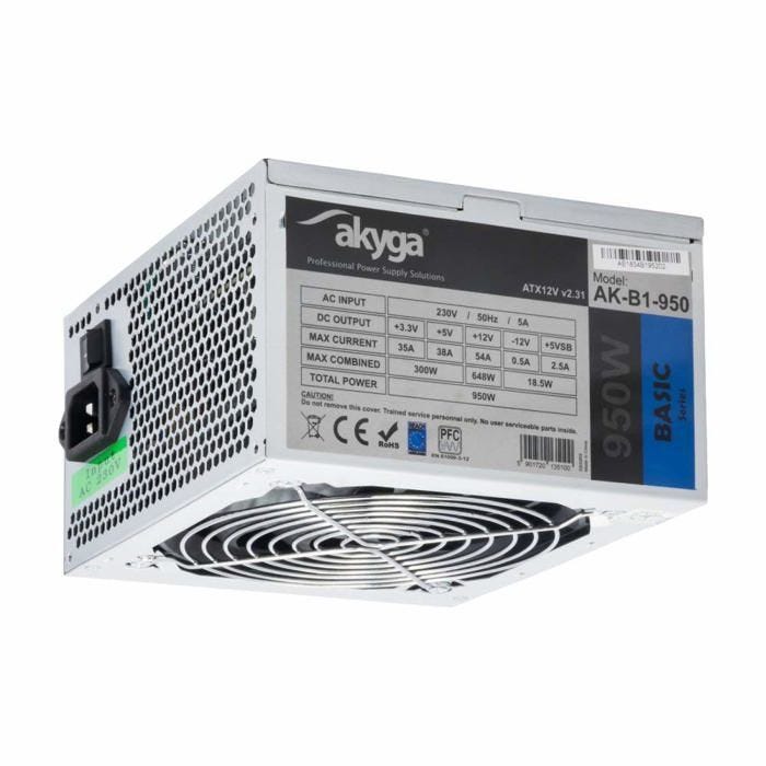 Boîtier d'alimentation ATX Akyga Basic AK-B1 - 950W - gris - TU