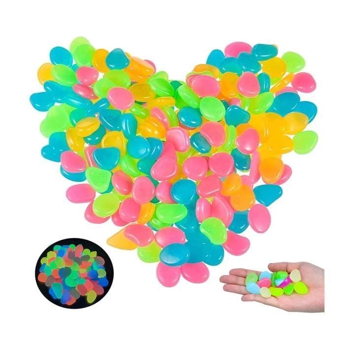 300 Pièces Pierres Lumineuses - Marque Inconnue - Cailloux Fluorescents - Blanc - Aquarium Lumineux Coloré