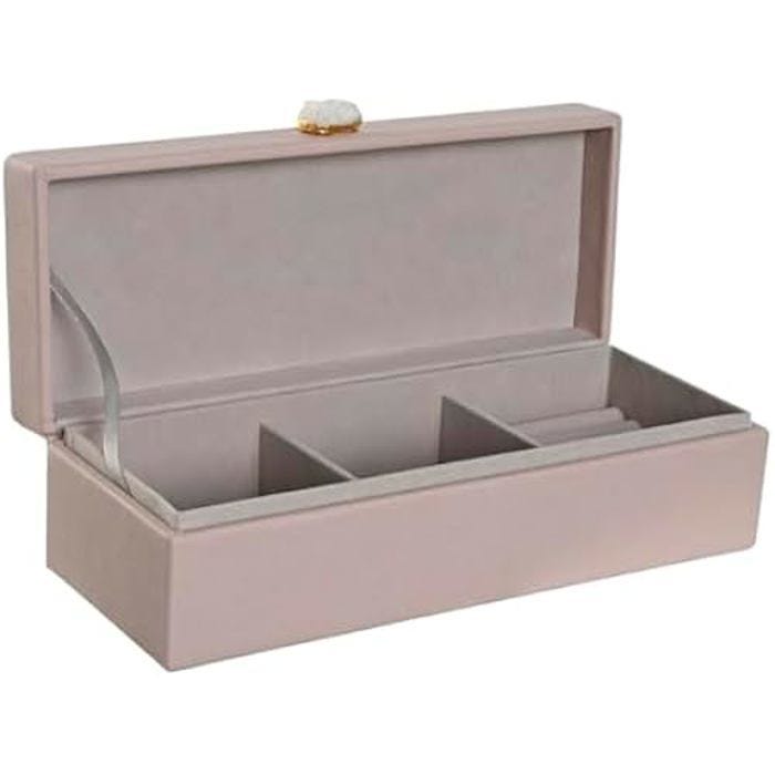 Boîte à bijoux - HOME ESPRIT - Rose clair - 28,5 x 12,5 x 5,5 cm - Multicolore - Qualité supérieure