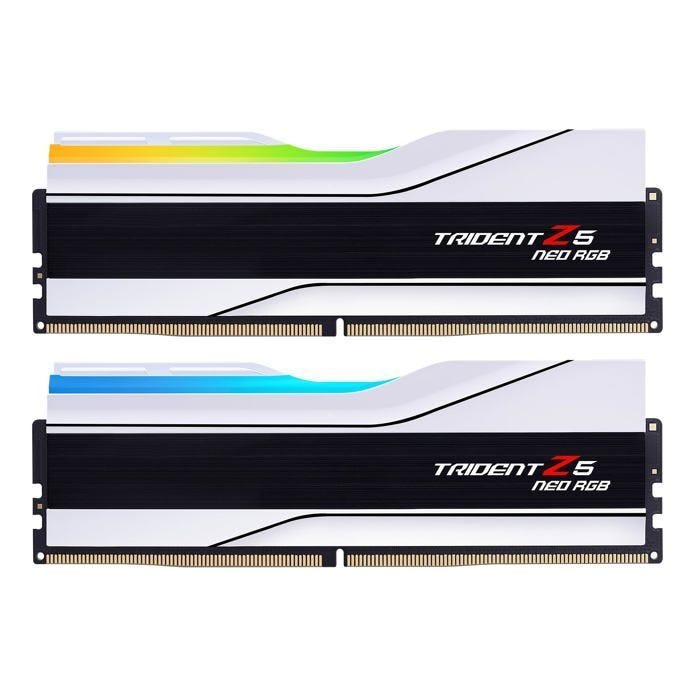 RAM - GSKILL - Trident Z5 Neo RGB Series - 64 Go - DDR5 6000 MHz CL30 - Blanc - Dual Channel