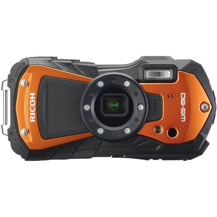 Appareil Photo Compact Etanche RICOH WG 80 - 16MP - Zoom 5X - Orange